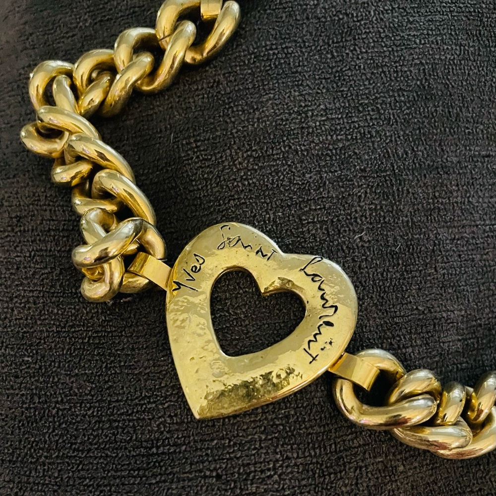 Yves Saint Laurent Gold Heart Belt/Bracelet